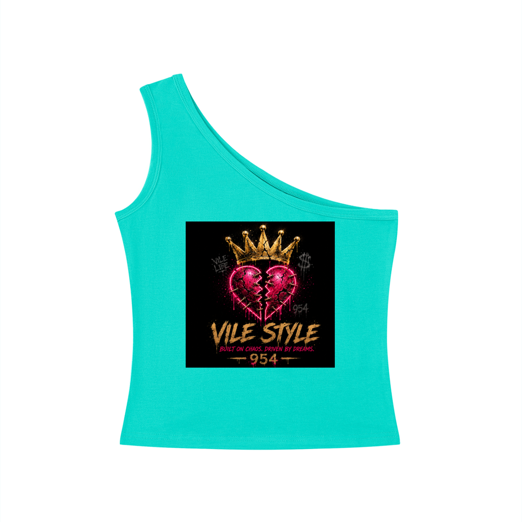 Women's One-Shoulder Crop T-Shirt