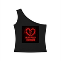 Women's One-Shoulder Crop T-Shirt/Beautifully Unhinged