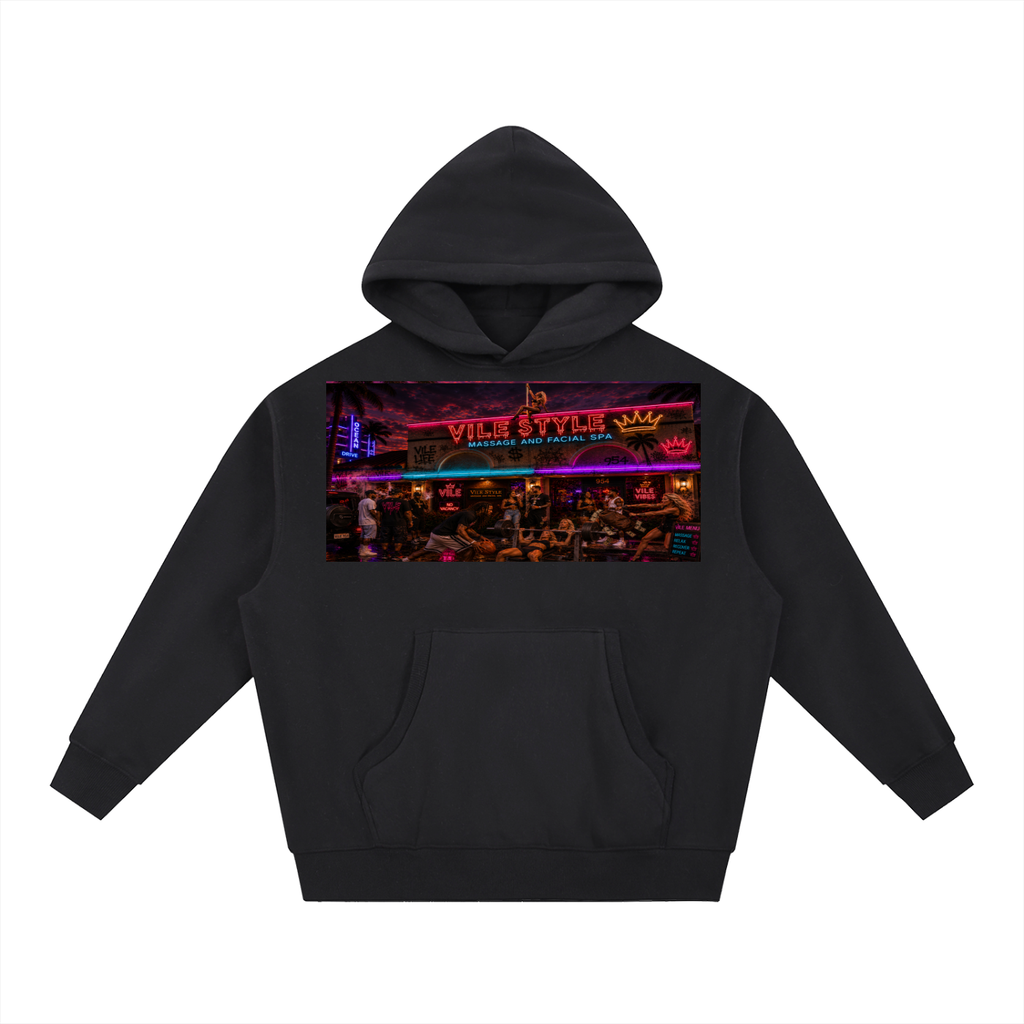 Essential Oversized Boxy Fit Fleece Hoodie