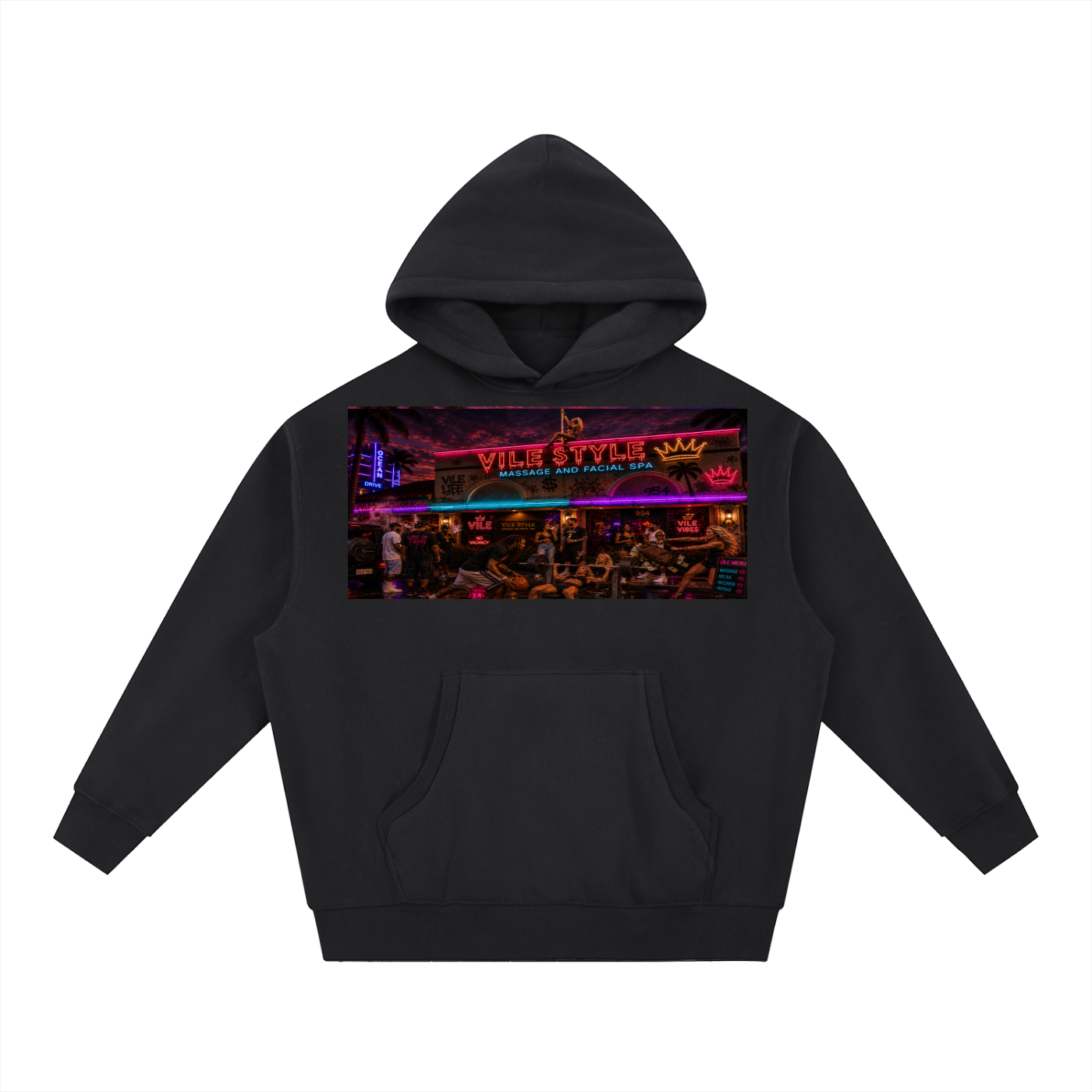 Essential Oversized Boxy Fit Fleece Hoodie